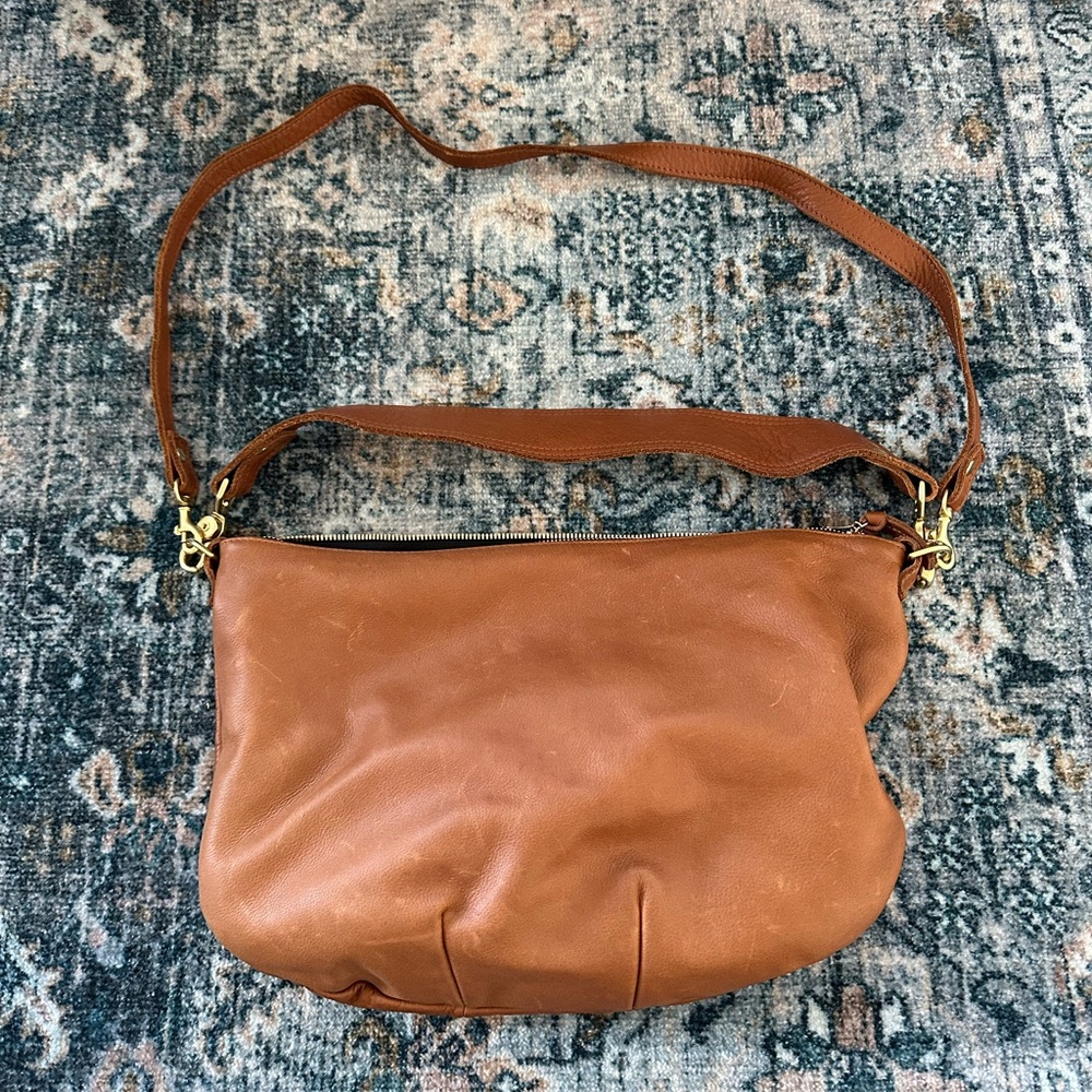 Clare V Moyen Messenger Bag - Tan Leather